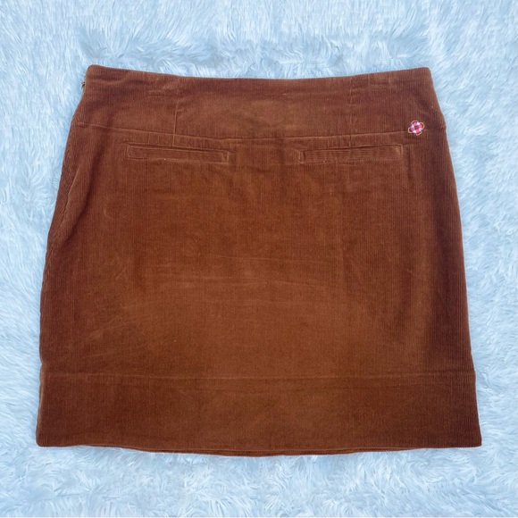 CASTAWAY • Castaway Nantucket Island Ali Skirt in Brown Corduroy size 10 - Picture 15 of 16